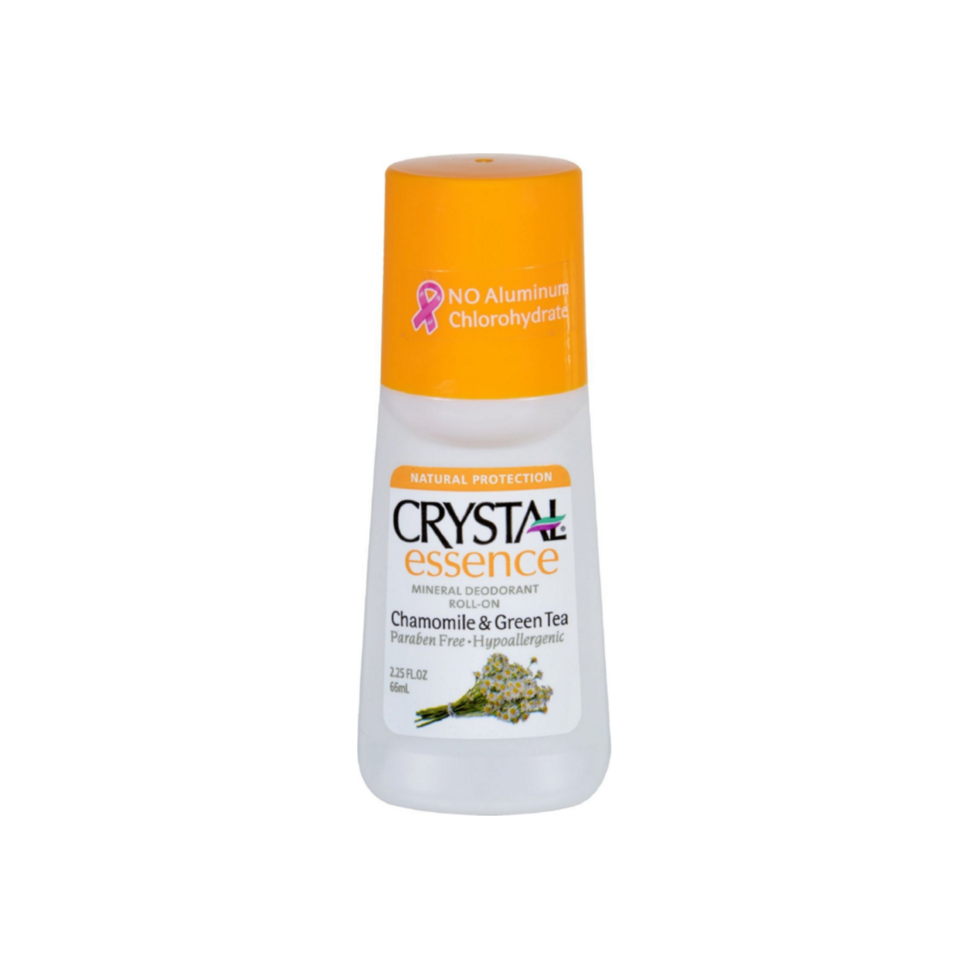 Crystal Essence Mineral Deodorant Roll-On, Chamomile & Green Tea 2.25 Oz