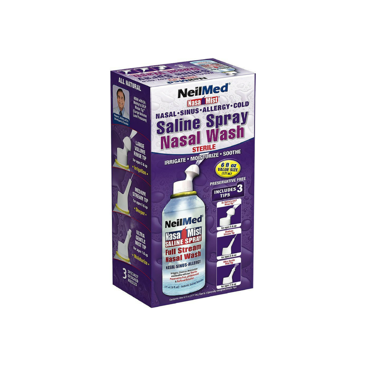 Neilmed Nasamist Saline Spray 6 Oz