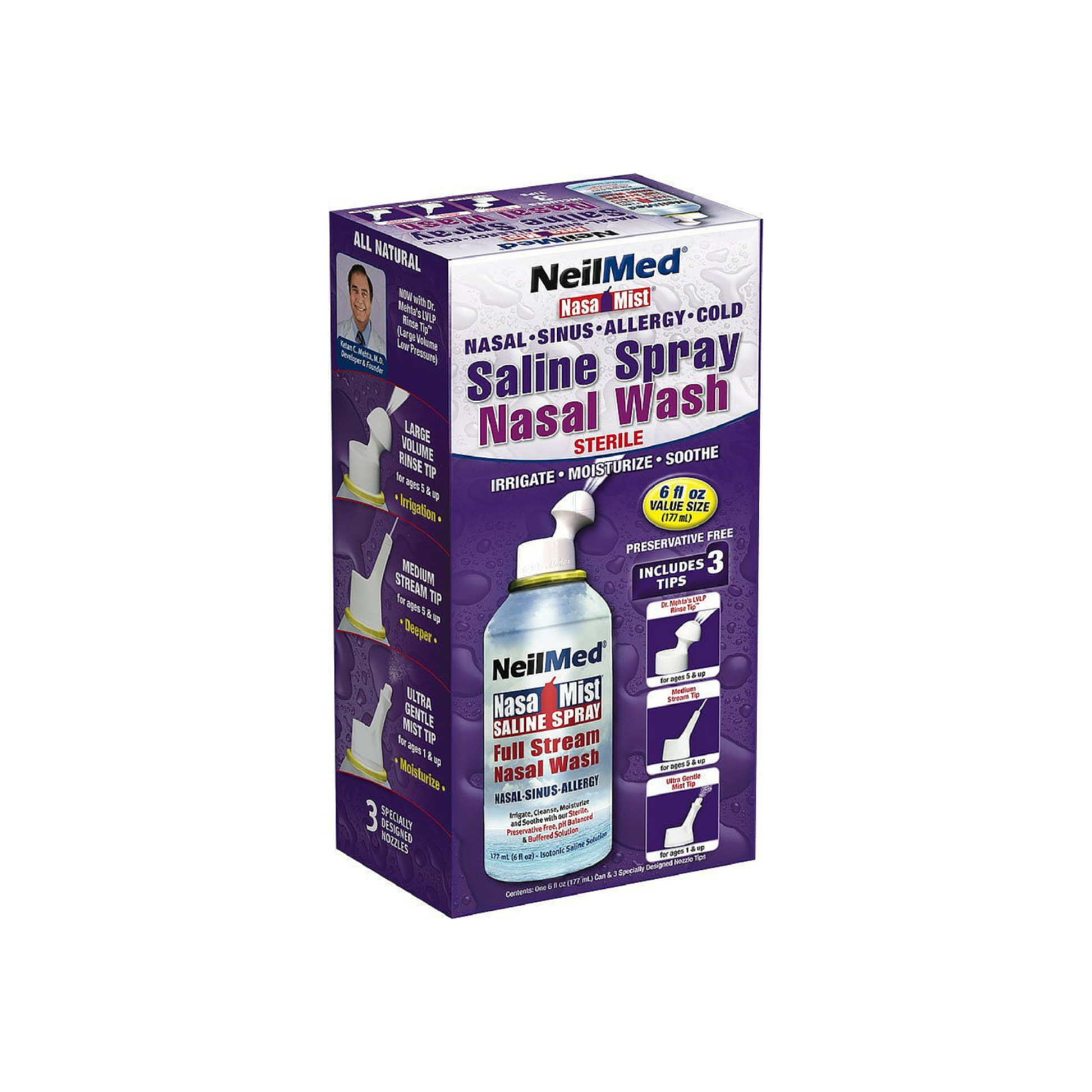 Neilmed Nasamist Saline Spray 6 Oz