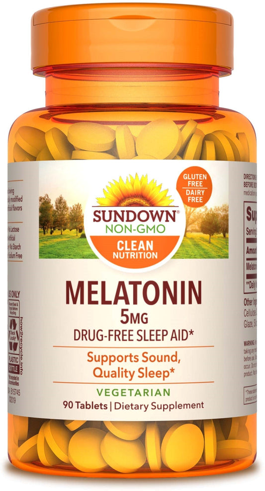 Sundown Naturals Melatonin 5 Mg Tablets 90 Ea