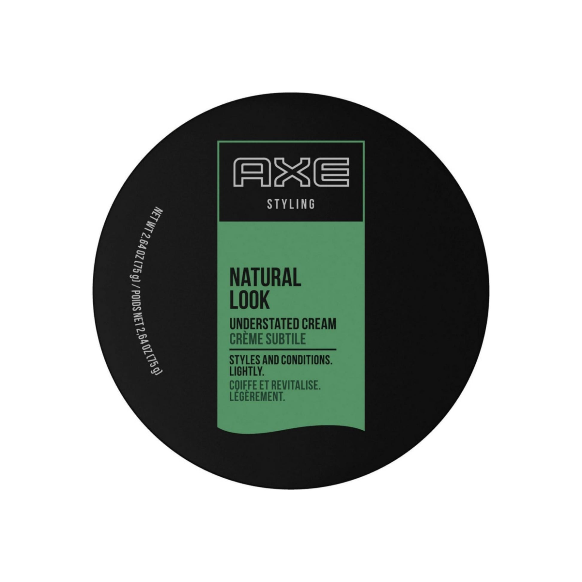 Axe Understated Natural Look Hair Styling Cream 2.64 Oz