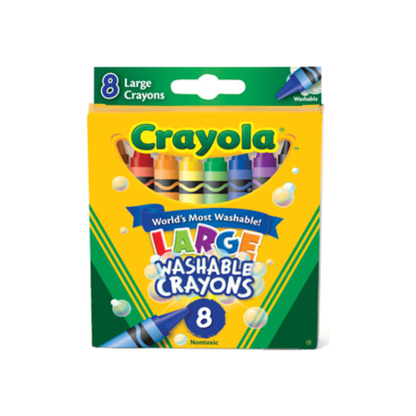 Crayola Washable Crayons Large 8 Each