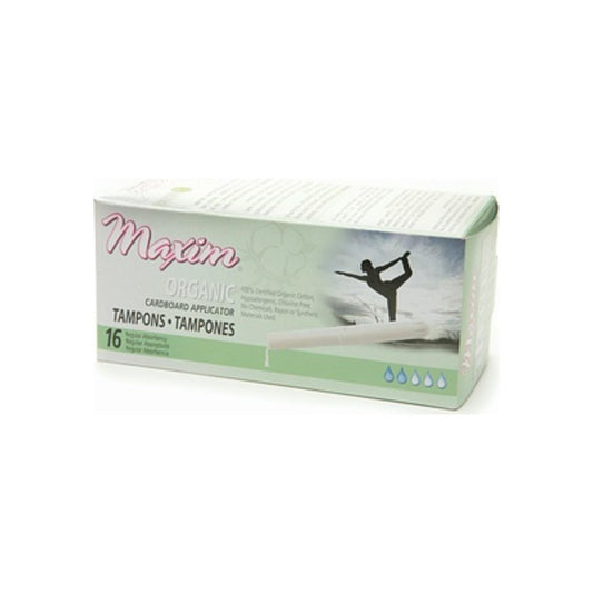 Maxim Hygiene Products Organic Cardboard Applicator Tampon