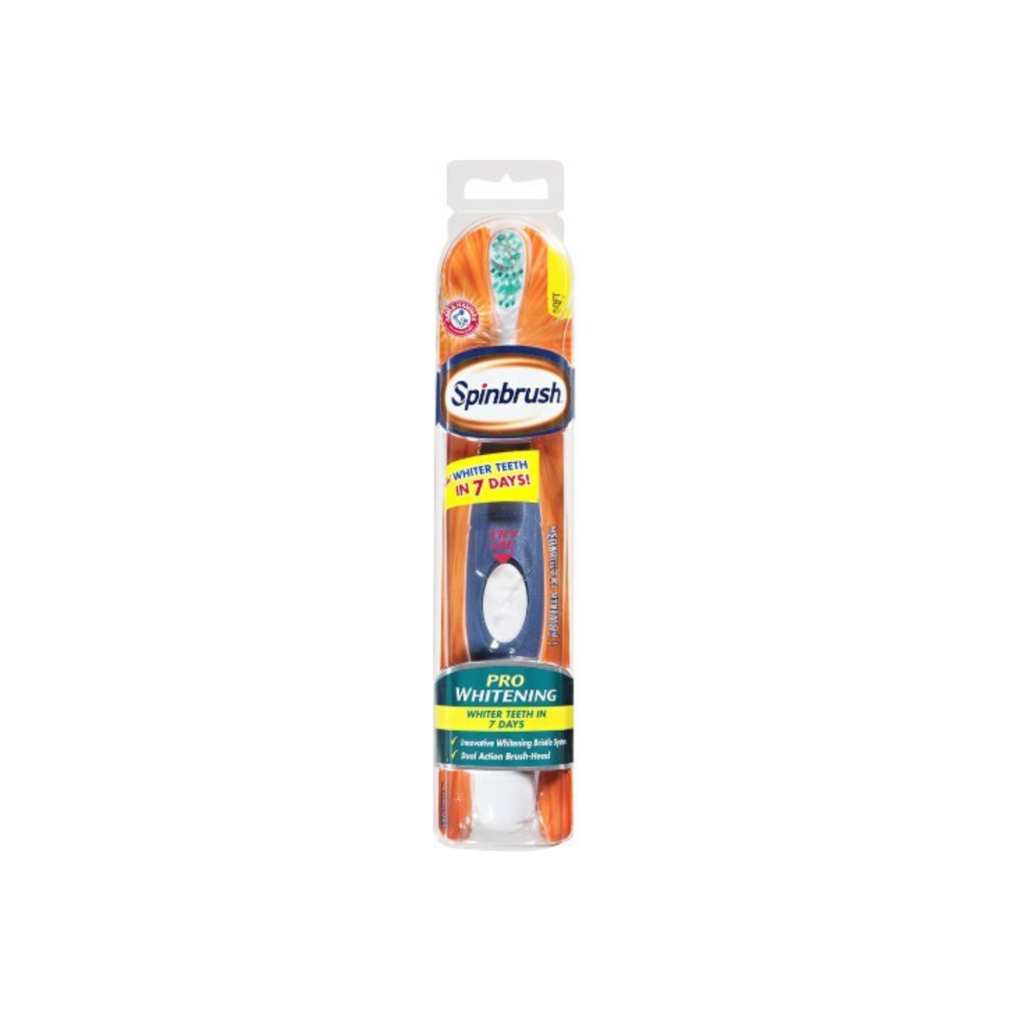 Arm & Hammer Spinbrush Pro-Whitening Powered Toothbrush, Soft 1 Ea