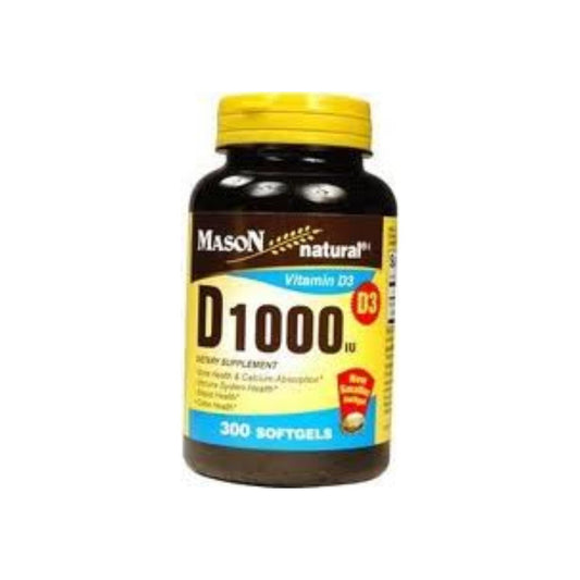 Mason Natural D 1000 Iu Softgels - 300 Soft Gels