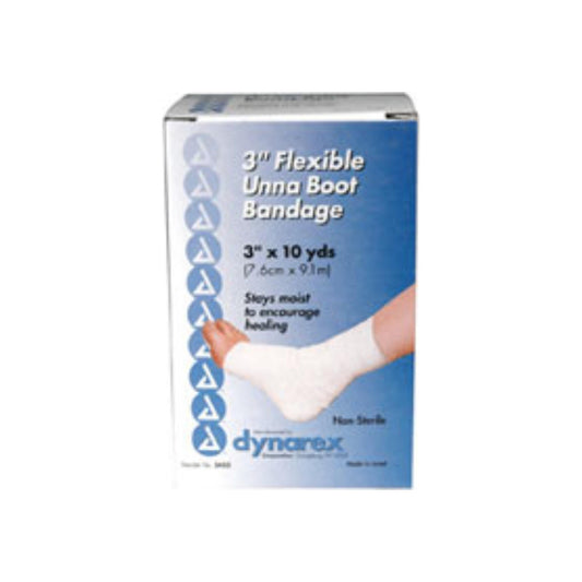 Dynarex Unna Boot Flexible Non-Sterile Bandage 3"X10Yd 1 Ea