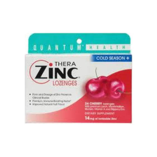 Quantum Health CareThera Zinc Cold Season+ Lozenges Cherry 24 Each