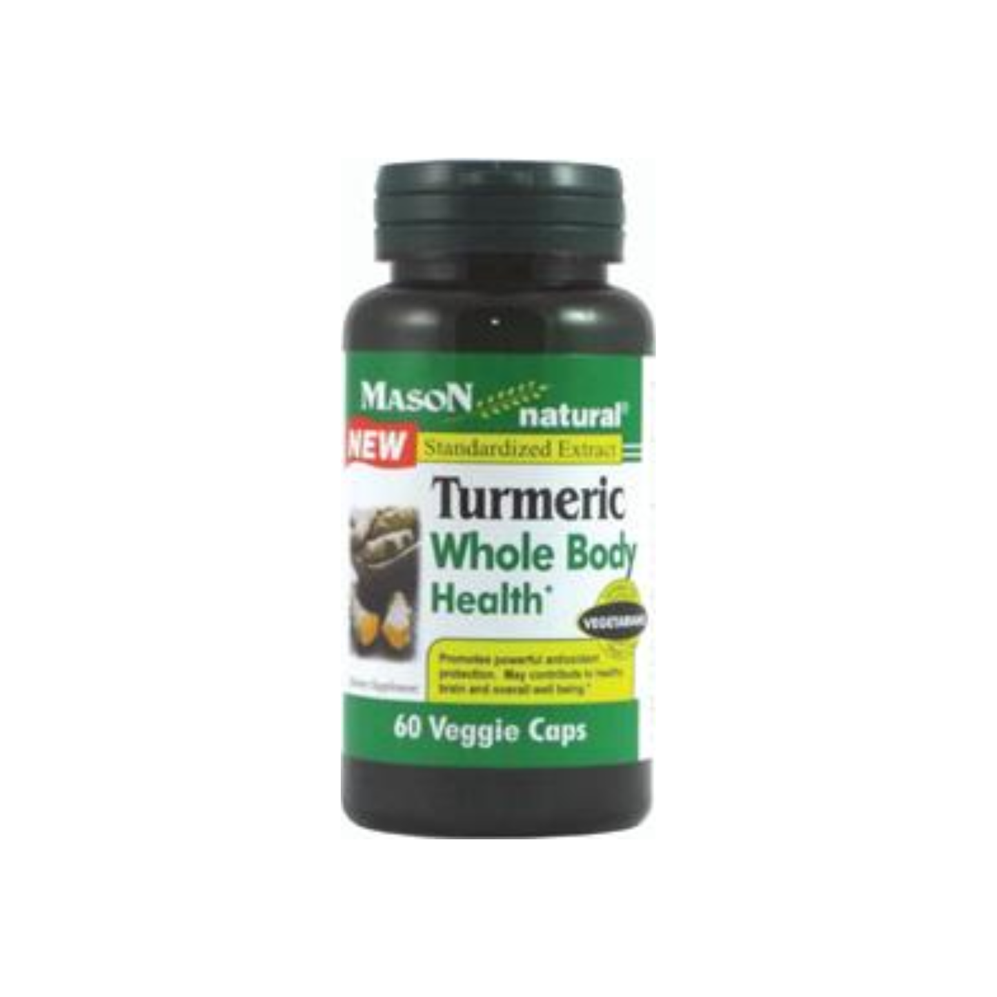 Mason Natural Turmeric Whole Body Health CareVeggie Caps - 60 Ea