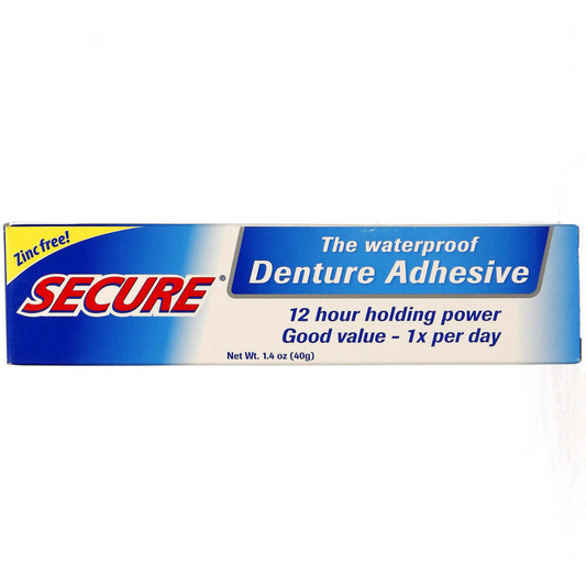Secure Denture Waterproof Adhesive 1.40 Oz