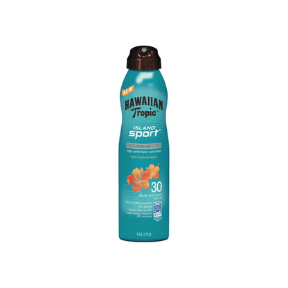 Hawaiian Tropic Island Sport Spf 30 Sunscreen Spray 8 Oz
