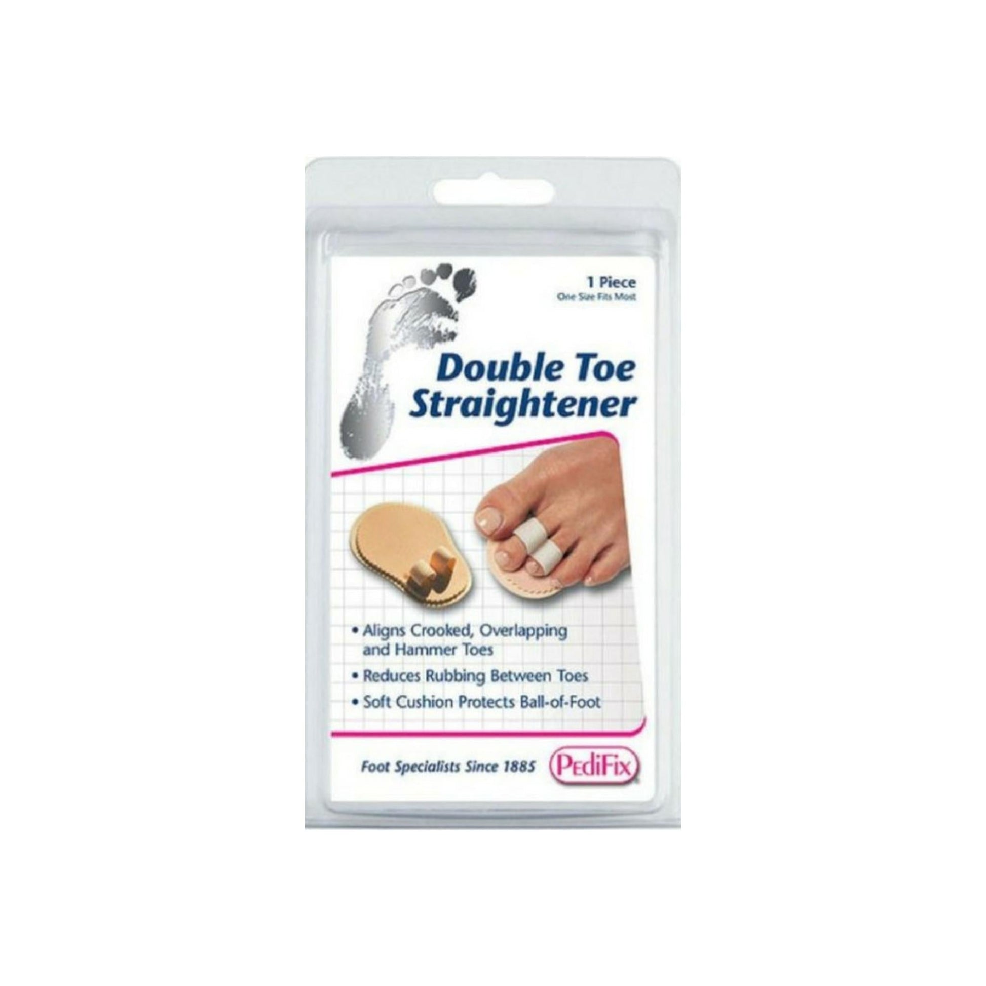 Pedifix Double Toe Straightener One Size Fits Most [#P57] 1 Each