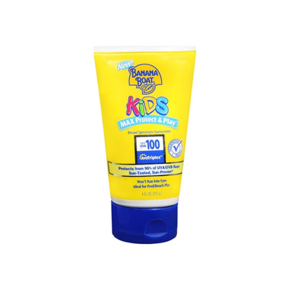 Banana Boat Kids Max Protect & Play Broad Spectrum Sunscreen Spf 100 4 Oz