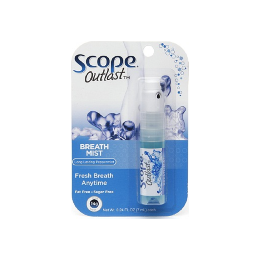 Scope Outlast Breath Mist, Long Lasting Peppermint 0.24 Oz