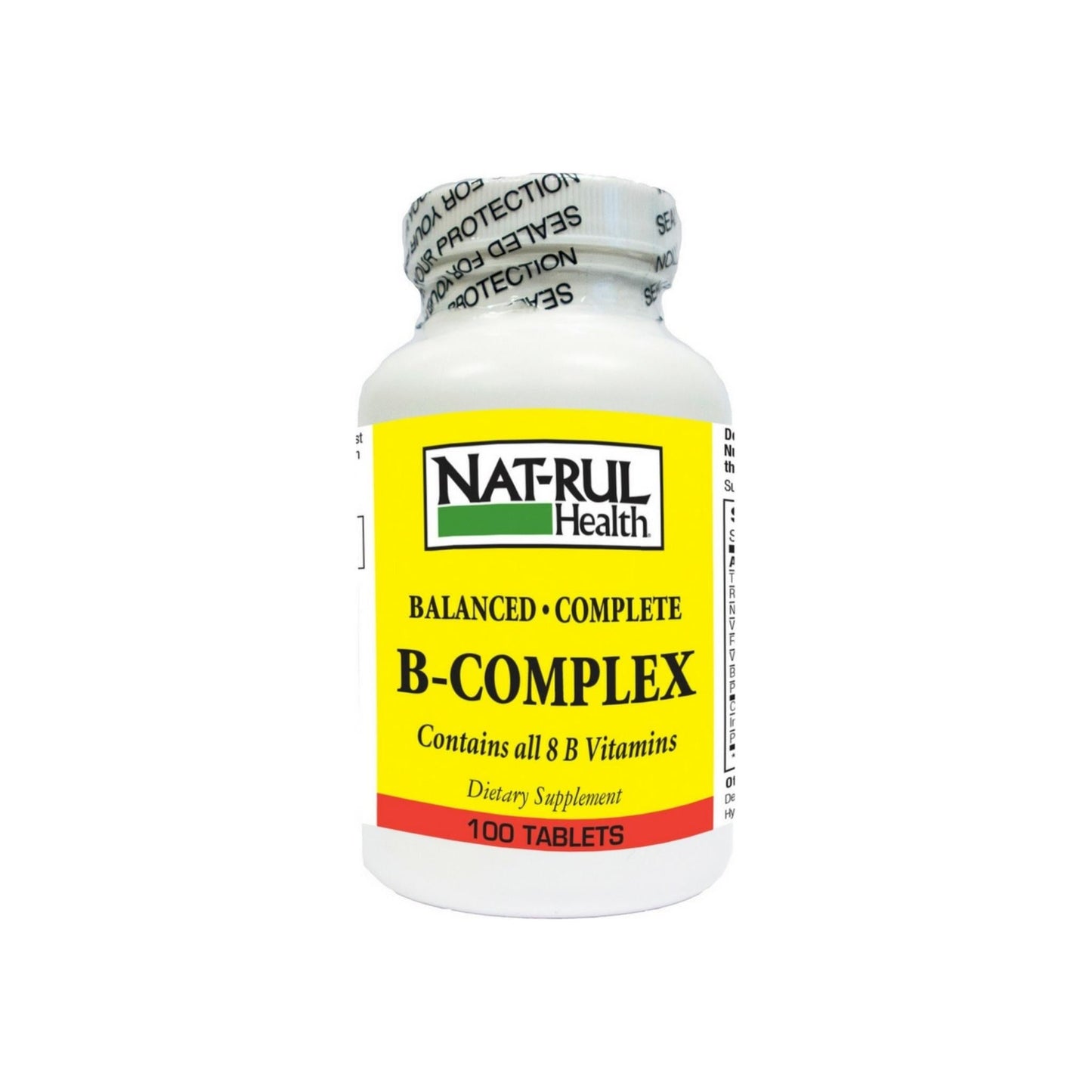 Nat-Rul Vitamin B-Complex Tablets 100 Ea