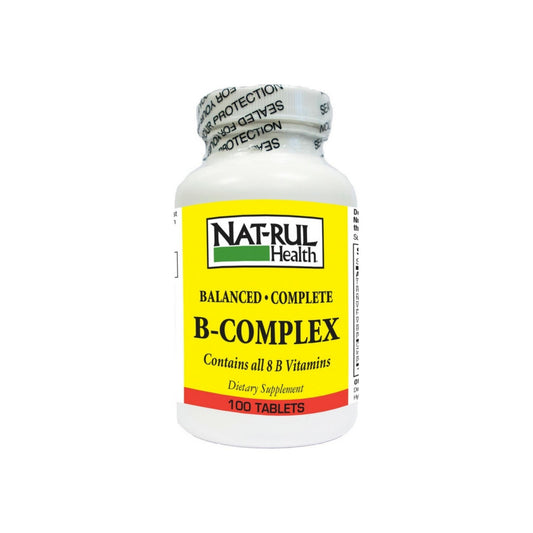 Nat-Rul Vitamin B-Complex Tablets 100 Ea