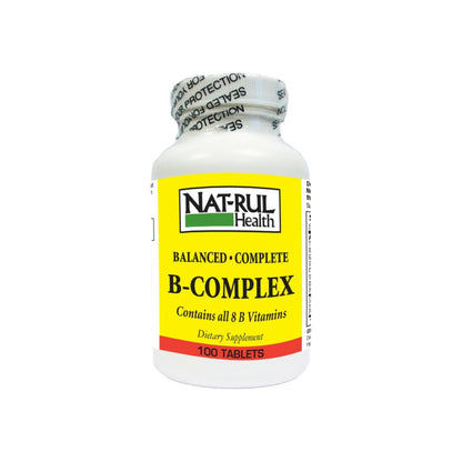 Nat-Rul Vitamin B-Complex Tablets 100 Ea