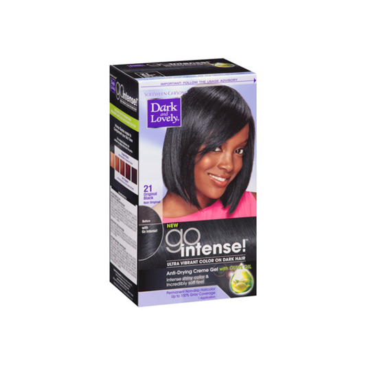 Dark And Lovely Go Intense! Hair Color, No.21, Original Black, 1 Ea