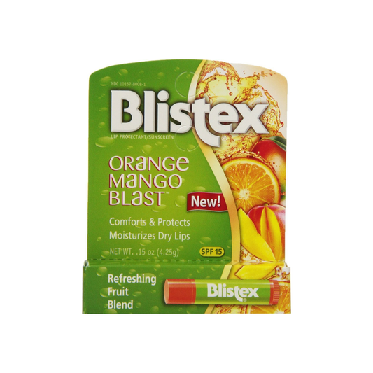 Blistex Lip Protectant Spf 15 Orange Mango Blast, .15 Oz
