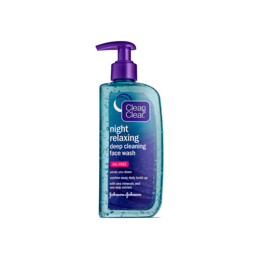 Clean & Clear Night Relaxing Deep Cleaning Face Wash Oil Free, 8 Oz