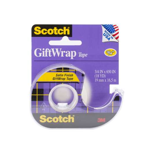 Scotch Satin Giftwrap Tape 3/4 In X 650 Inches 1 Ea