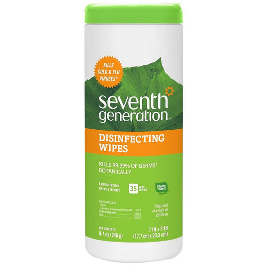 Seventh Generation Disinfecting Multi-Surface Wipes 35 Ea
