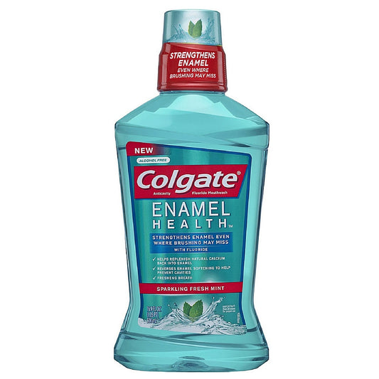 Colgate Enamel Health CareAnticavity Fluoride Mouthwash, Sparkling Fresh Mint 16.90 Oz