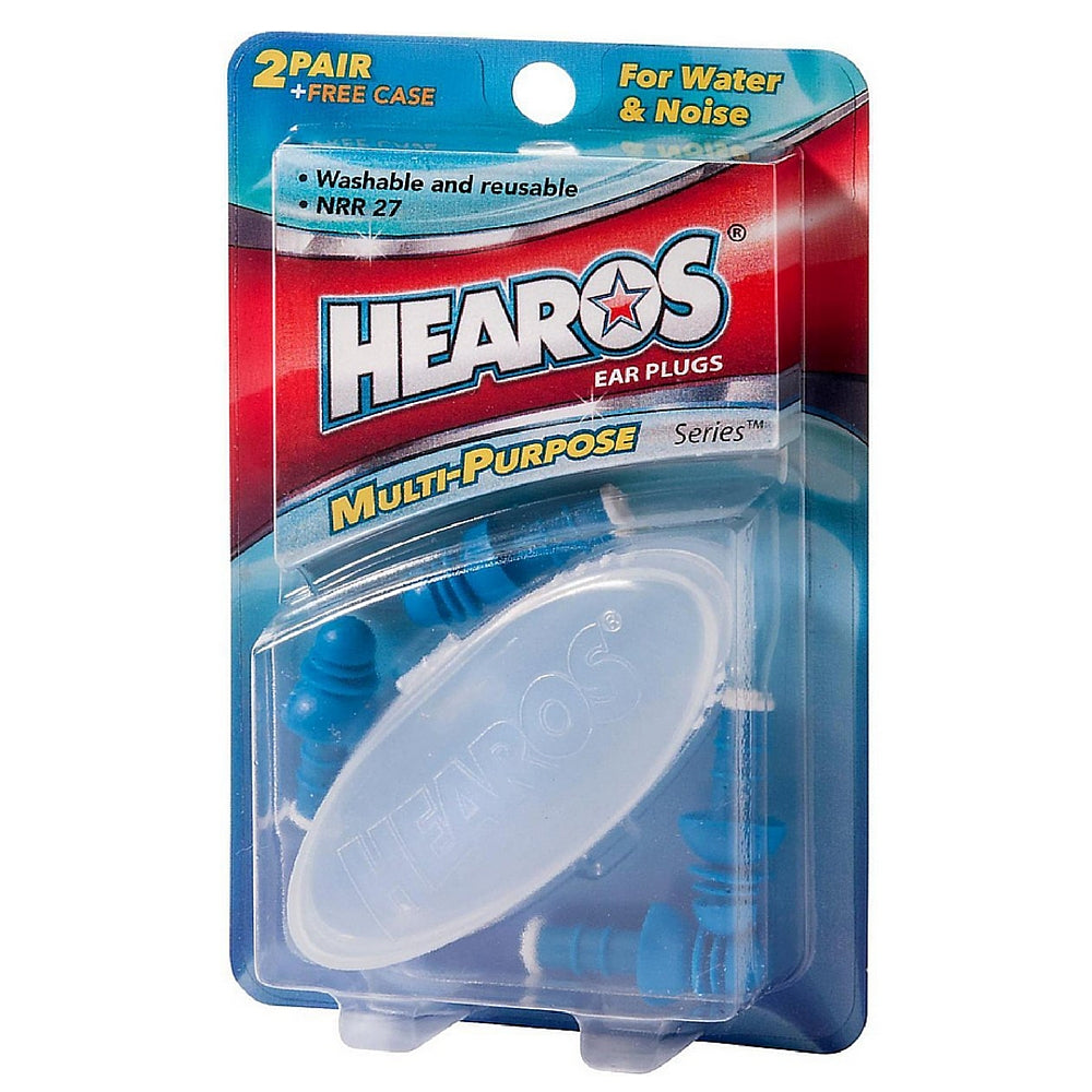 Hearos Multi-Purpose Series Ear Plugs 2 Pair + Free Case 1 Ea