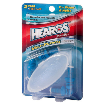 Hearos Multi-Purpose Series Ear Plugs 2 Pair + Free Case 1 Ea