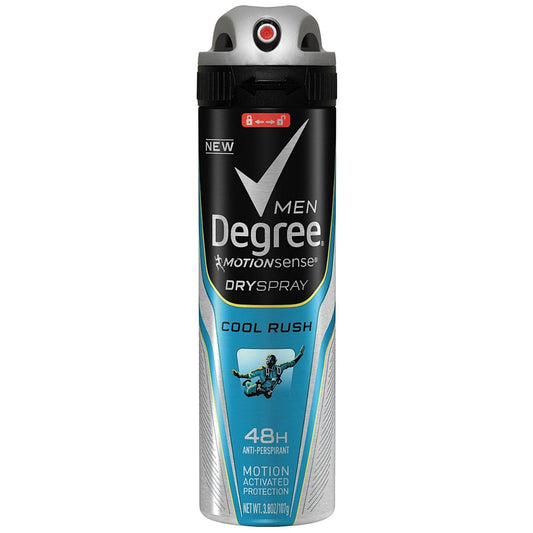 Degree Men Motionsense Dry Spray Antiperspirant, Cool Rush 3.80 Oz