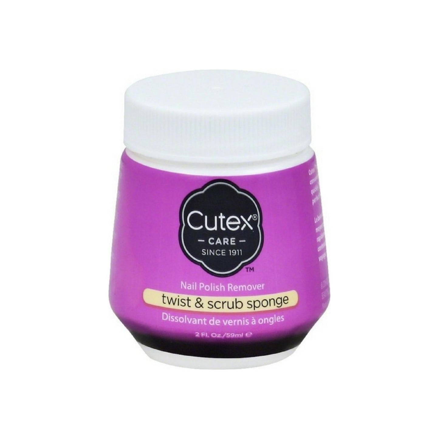 Cutex Nail Polish Remover Twist & Scrub Sponge 2 Oz