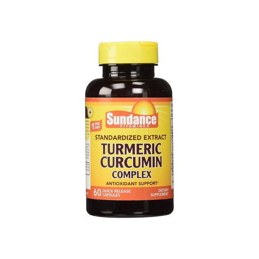 Sundance Vitamins Turmeric Curcumin Complex Antioxidant Support 60 Ea