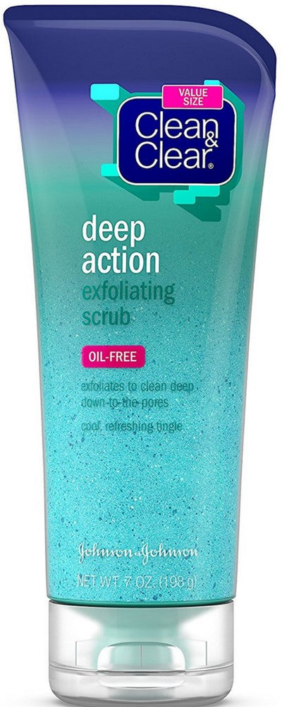 Clean & Clear Deep Action Exfoliating Facial Scrub 7 Oz