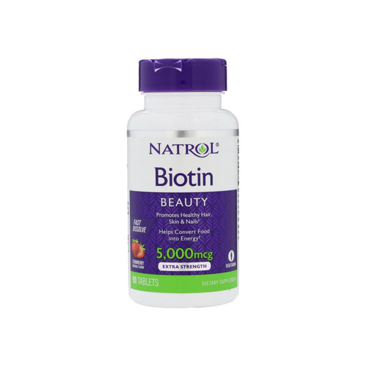 Natrol Biotin 5,000Mcg Fast Dissolve, 90 Tablets