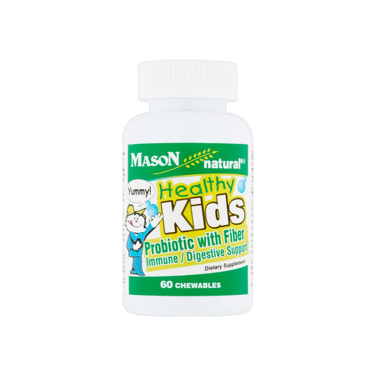 Mason Natural Healthy Kids Probiotic With Fiber Immune/Digestive Support Chewable Tablets - 60 Ea