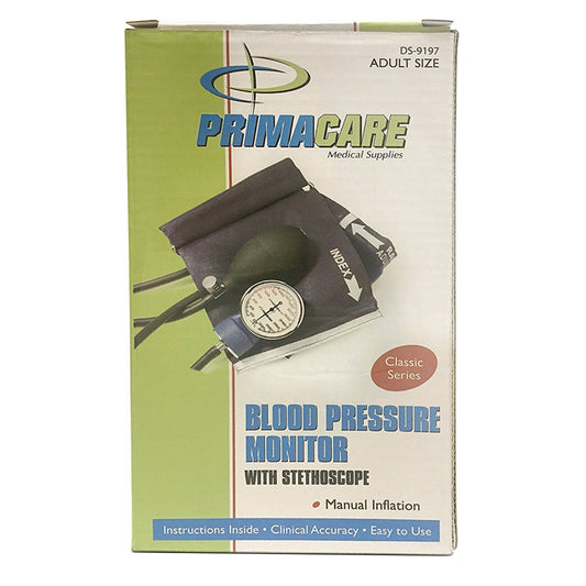 Primarcare Classic Series Adult Size Blood Pressure Kit With Stethoscope 1 Ea