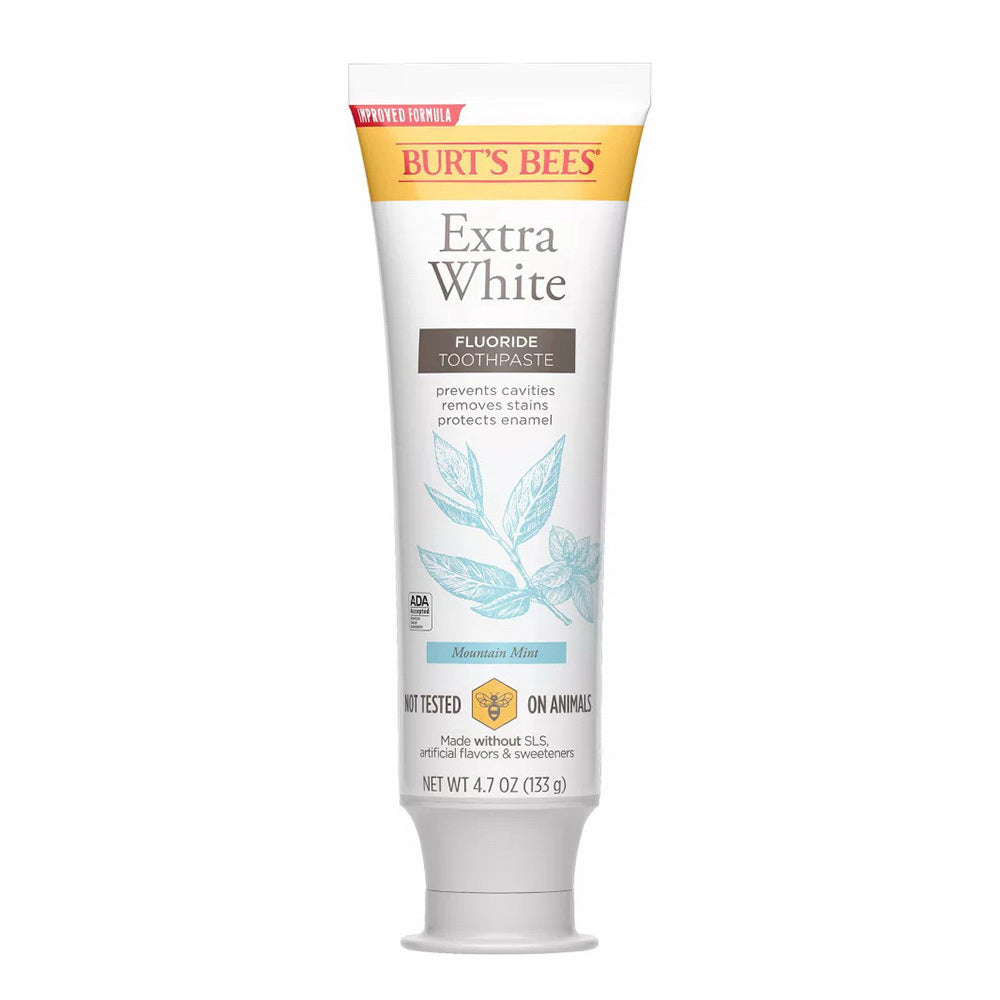 Burt'S Bees Extra White Fluoride Toothpaste, Zen Peppermint, 4.7 Oz
