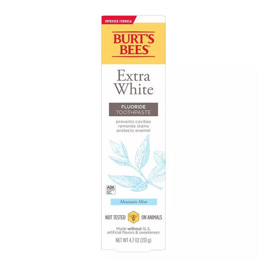 Burt'S Bees Extra White Fluoride Toothpaste, Zen Peppermint, 4.7 Oz
