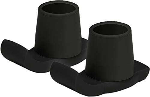 Nova Medical Products Walker Glide Skis, Universal Fit, Black