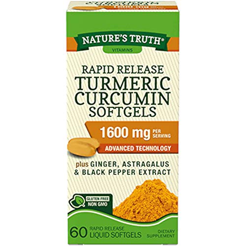 Turmeric Curcumin 1600Mg 60 Softgel Capsules
