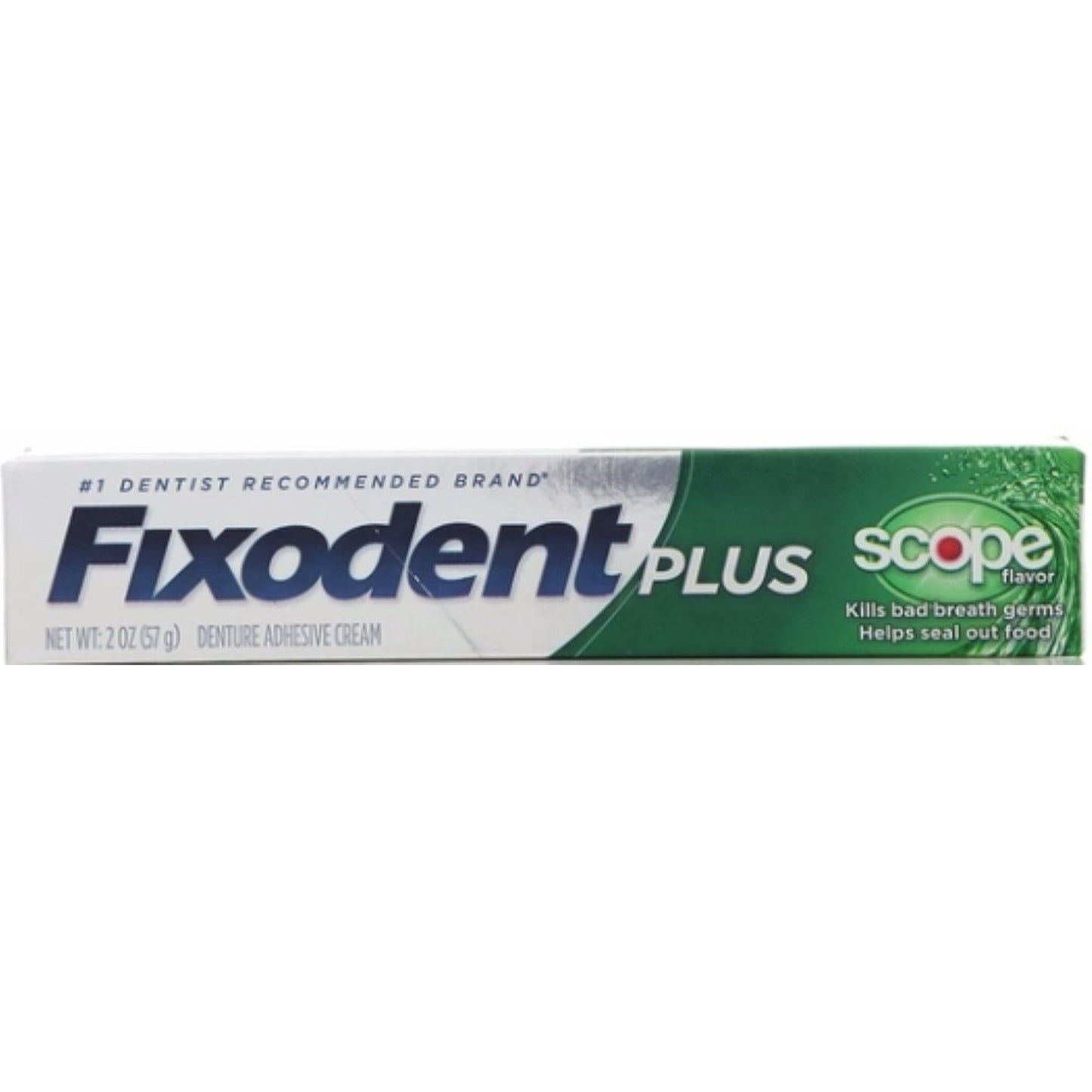 Fixodent Control Denture Adhesive Cream Plus Scope Flavor 2 Oz