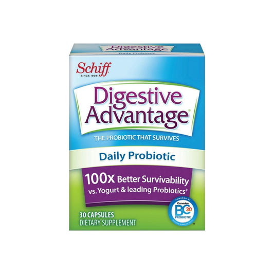 Schiff Digestive Advantage Daily Probiotic Capsules - 30 Ct