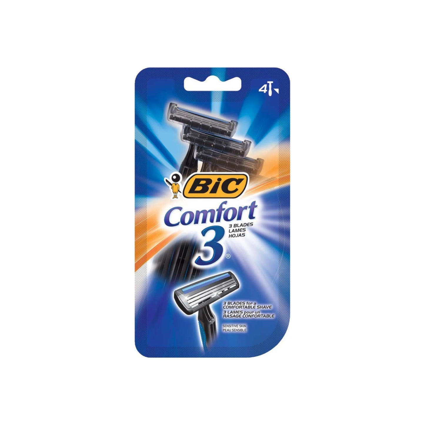 Bic Comfort 3 Sensitive Disposable Shaver 4 Ea