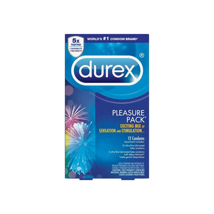 Durex Pleasure Pack Condom, 12 Ct