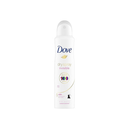 Dove Invisible Dry Spray Antiperspirant Deodorant, Clear Finish 3.8 Oz
