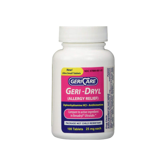 Allergy Relief Otc (Compare To Benadryl Ultratabs) Diphenhydramine Hcl Antihistamine 25Mg 100 Ea