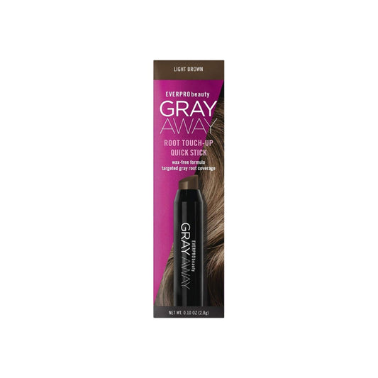 Everpro Grey Away Root Touchup Quick Stick Light Brown 0.10 Oz