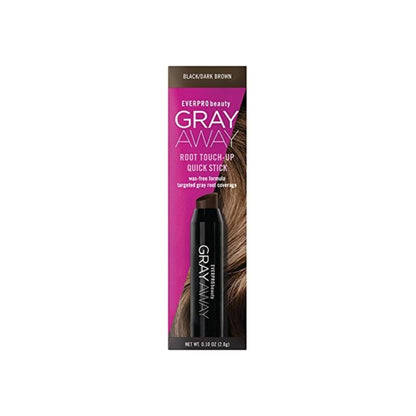 Everpro Gray Away Root Touchup Quick Stick Black/Dark Brown 0.10 Oz