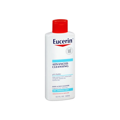 Eucerin, Advanced Cleansing Body & Face Cleanser 16.9 Oz