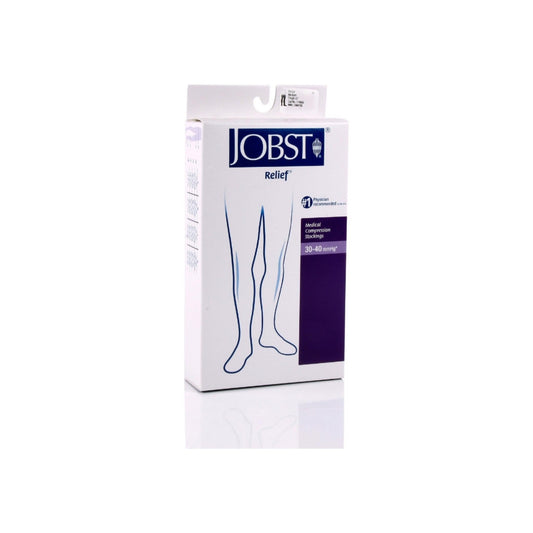 Jobst Relief Thigh High Support Socks - 30-40 Mmhg, Beige, Medium - 1 Pair