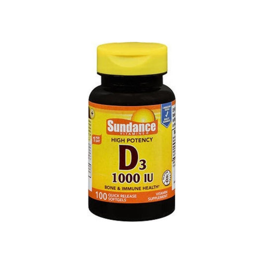 Sundance Vitamins High Potency Vitamin D3 1000 Iu, 100 Ea